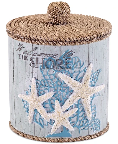 Avanti Beachcomber Seashells Resin Covered Jar