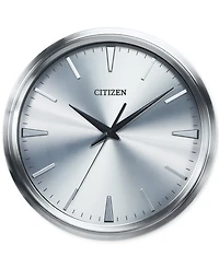 Citizen Gallery Silver-Tone Metal Wall Clock
