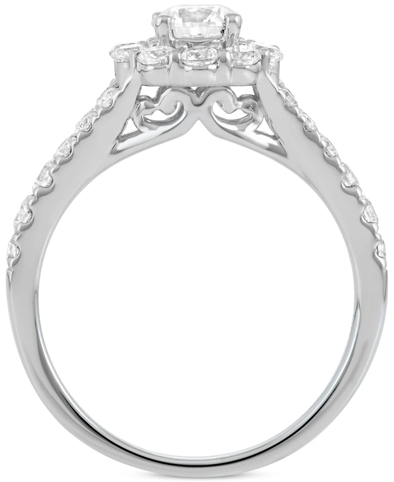 Diamond Halo Bridal Set (2 ct. t.w.) in 14k White Gold