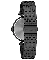 Caravelle Designed by Bulova Women's Black Stainless Steel Bracelet Watch 38mm