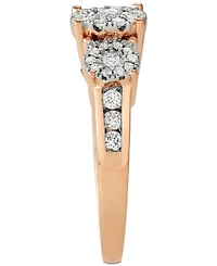 Diamond Three Stone Engagement Ring (3/4 ct. t.w.) 14k White, Yellow or Rose Gold