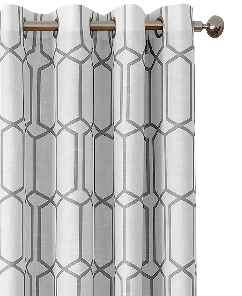 Elrene Home Fashions Kaiden Geometric Room Darkening Window Curtain