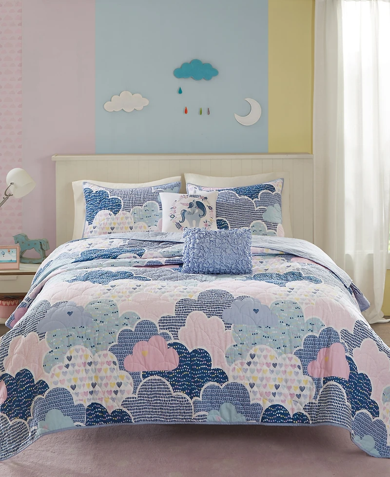 Intelligent Design Cloud 4-Pc. Quilt Set, Twin/Twin Xl