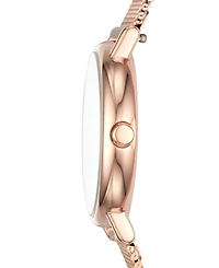Skagen Women's Signatur Slim Rose Gold-Tone Stainless Steel Mesh Bracelet Watch 30mm