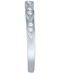 Diamond Scalloped Stackable Band (1/10 ct. t.w.)