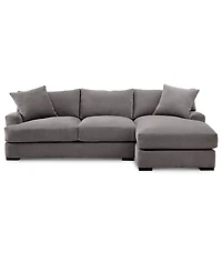 Closeout! Rhyder -Pc. Fabric Sectional Sofa with Chaise