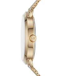 Michael Kors Women's Portia Gold-Tone Stainless Steel Mesh Bracelet Watch 37mm