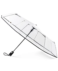 Totes 3-Section Auto-Open Clear Umbrella