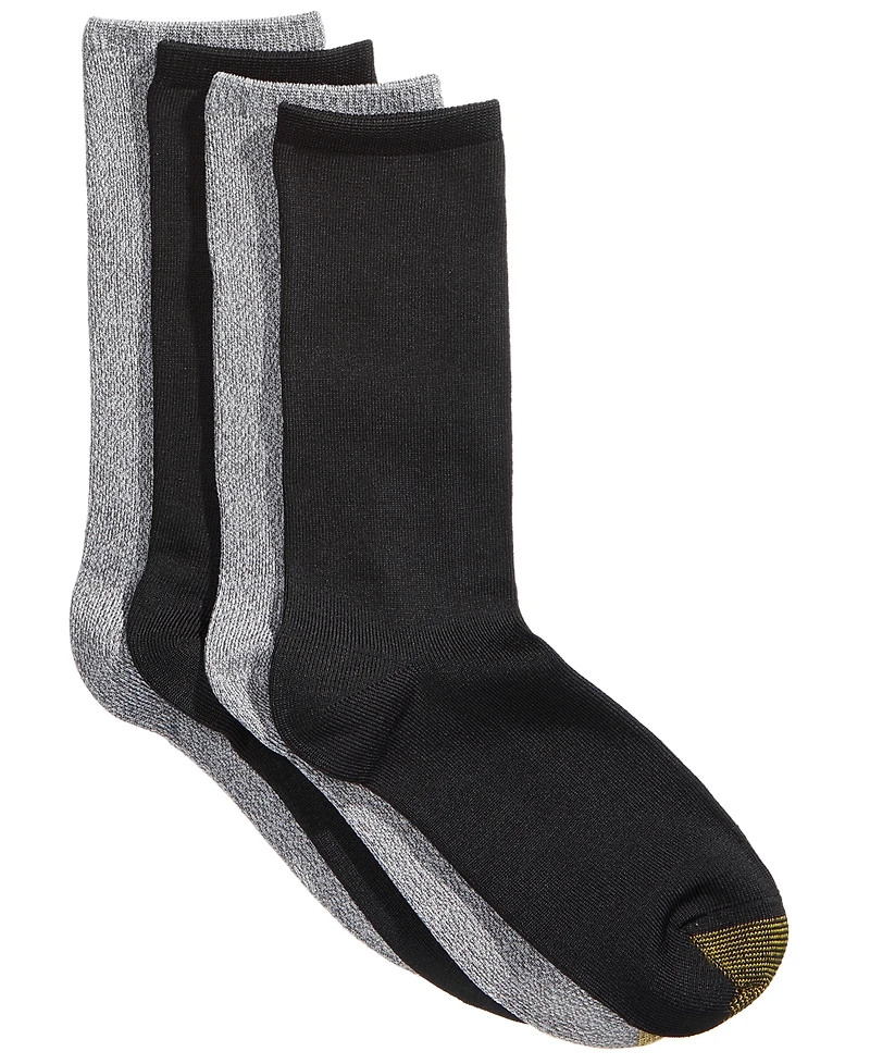 Gold Toe Women's 4-Pack Casual Ultra Soft Crew Socks, Created For Macy's
