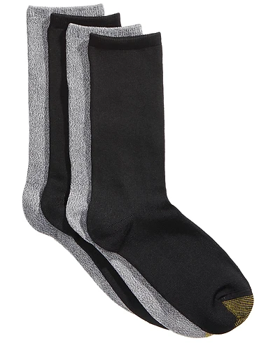 Gold Toe Women's 4-Pack Casual Ultra Soft Crew Socks, Created For Macy's
