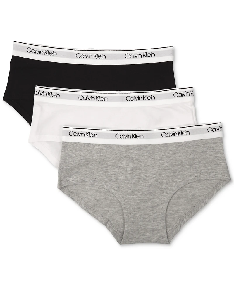 Calvin Klein 3-Pk. Hipster Underwear, Little & Big Girls