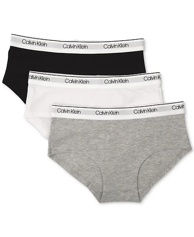 Calvin Klein 3-Pk. Hipster Underwear, Little & Big Girls