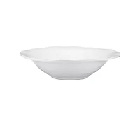 Q Squared Ruffle Melamine Round Shallow Serving Bowl