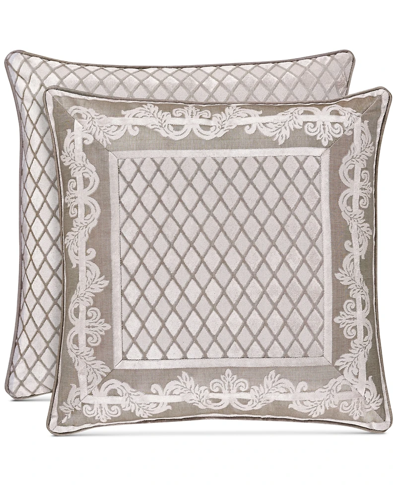 J Queen New York Bel Air Tufted Chenille Decorative Pillow, 20" x 20"
