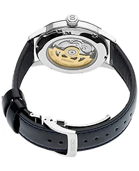 Seiko Men's Automatic Presage Black Leather Strap Watch 40.5mm