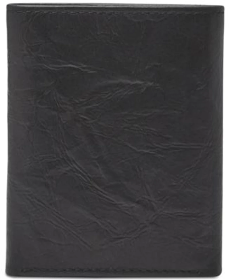 Fossil Mens Leather Trifold Wallet Collection