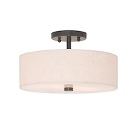 Livex Meridian 2-Light Semi Flush Mount