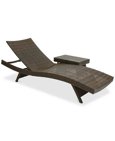 Monterey Outdoor Chaise Lounge and Table Set