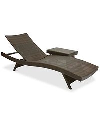 Monterey Outdoor Chaise Lounge and Table Set