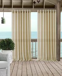 Elrene Home Fashions Carmen Sheer Extra Wide Indoor/Outdoor Window Curtain