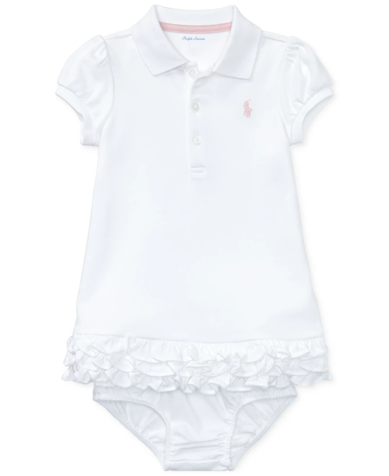 Polo Ralph Lauren Baby Girls Ruffled Trim Cupcake Dress