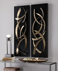 Uttermost Brushstrokes 2-Pc. Metal Wall Art Set