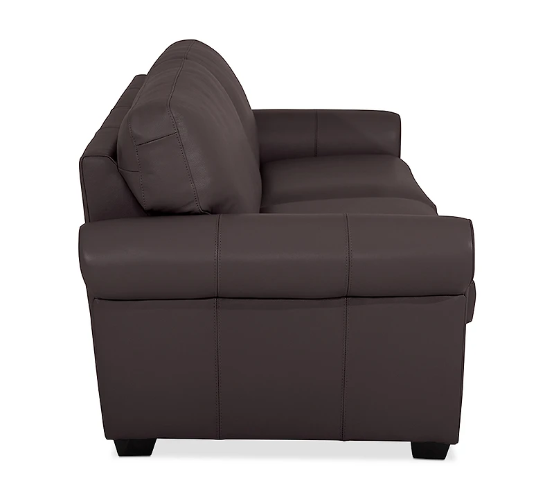 Orid 77" Full Roll Arm Leather Sleeper, Created for Macy's