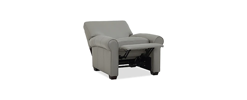 Orid 36" Leather Roll Arm Pushback Recliner, Created for Macy's