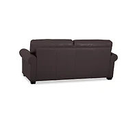 Orid 77" Leather Roll Arm Apartment Sofa, Created for Macy's