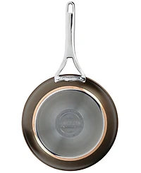 Anolon Nouvelle Copper Luxe Hard-Anodized Nonstick Cookware Set, 3-Piece, Sable