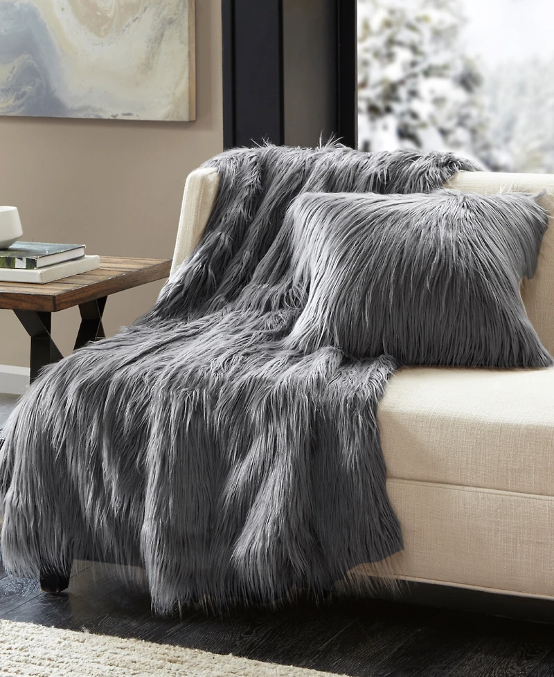 Madison Park Edina Faux-Fur Decorative Pillow, 20" x 20"
