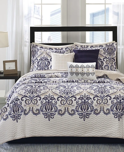 Madison Park Cali Quilted 6-Pc. Quilt Set, Full/Queen