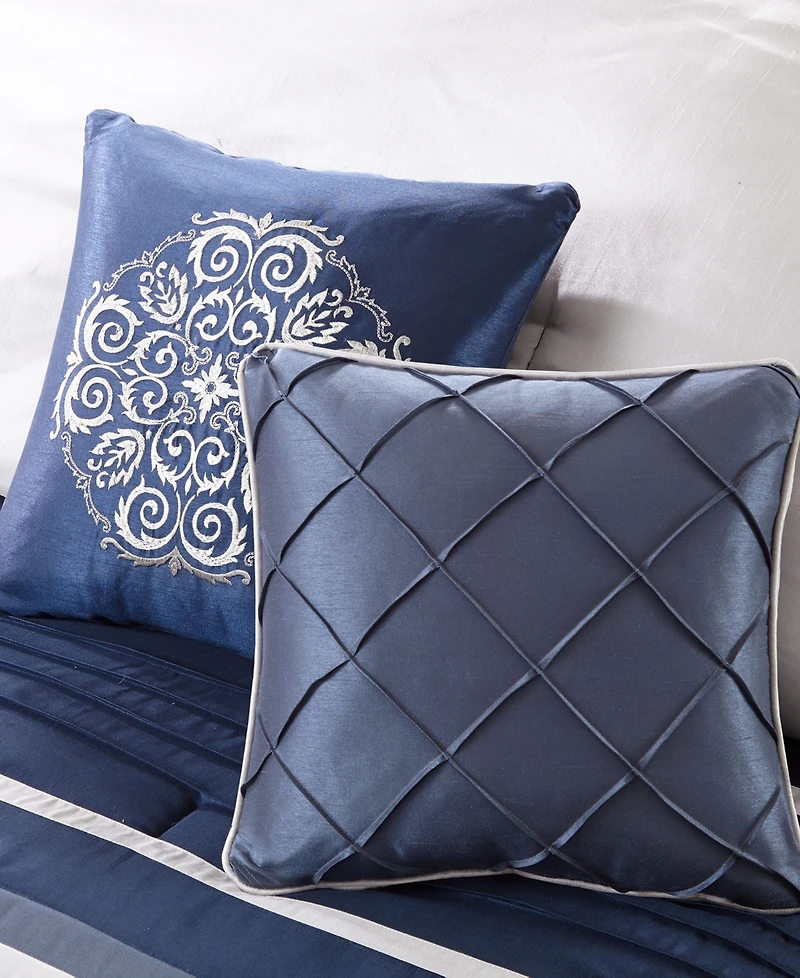 Madison Park Blaire Faux-Silk 7-Pc. Comforter Set