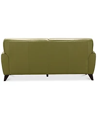 Myia 82" Tufted Back Leather Sofa, Created for Macy's
