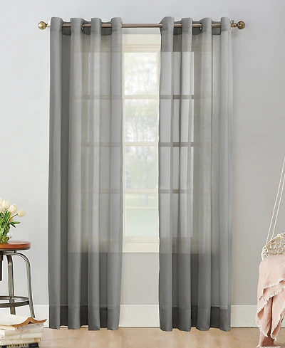 Sheer Voile Grommet Curtain Panel
