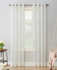 Sheer Voile Grommet Curtain Panel