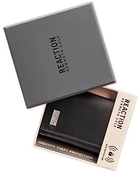 Kenneth Cole Reaction Men's Nappa Leather Extra-Capacity Tri-Fold Wallet