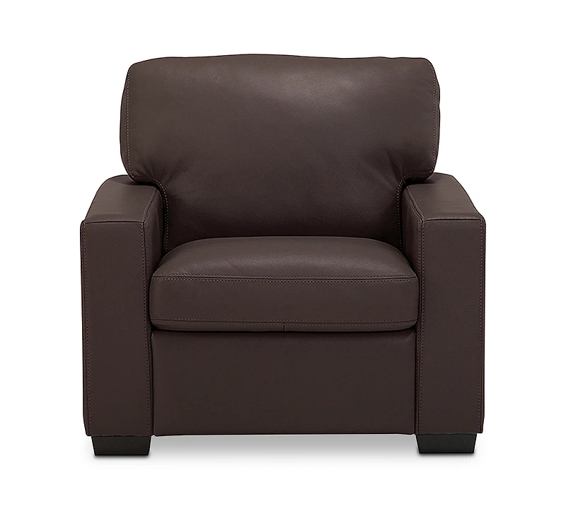 Ennia 36" Leather Armchair, Created for Macy's