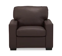 Ennia 36" Leather Armchair, Created for Macy's