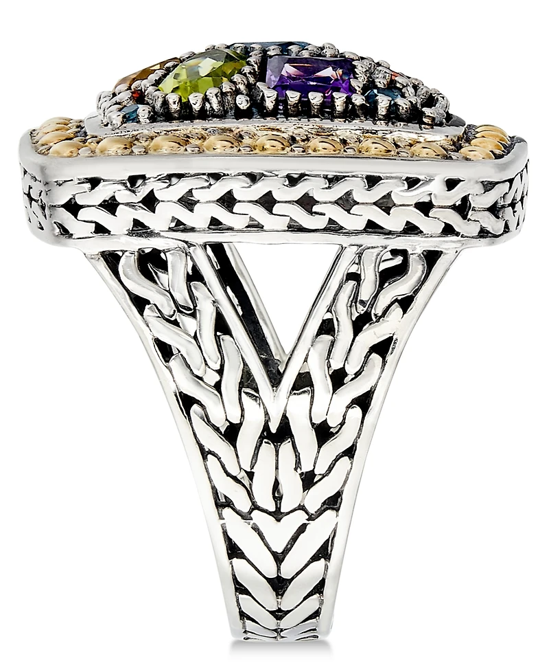 Effy Multi-Stone Ring 18k Yellow Gold and Sterling Silver (3-1/4 ct. t.w.)