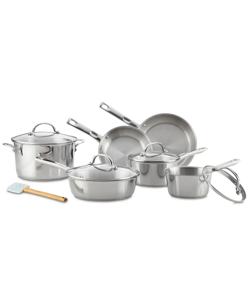 Ayesha Curry Home Collection 11-Pc. Stainless Steel Cookware Set