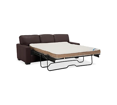 Ennia 82" Leather Queen Sleeper Sofa, Created for Macy's