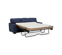 Ennia 82" Leather Queen Sleeper Sofa, Created for Macy's