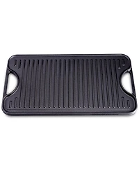 Victoria Cast Iron Large Reversible 18.5" x 10" Rectangular Griddle