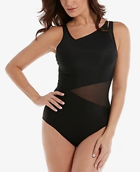 Miraclesuit Illusionist Azura Allover-Slimming One-Piece Swimsuit