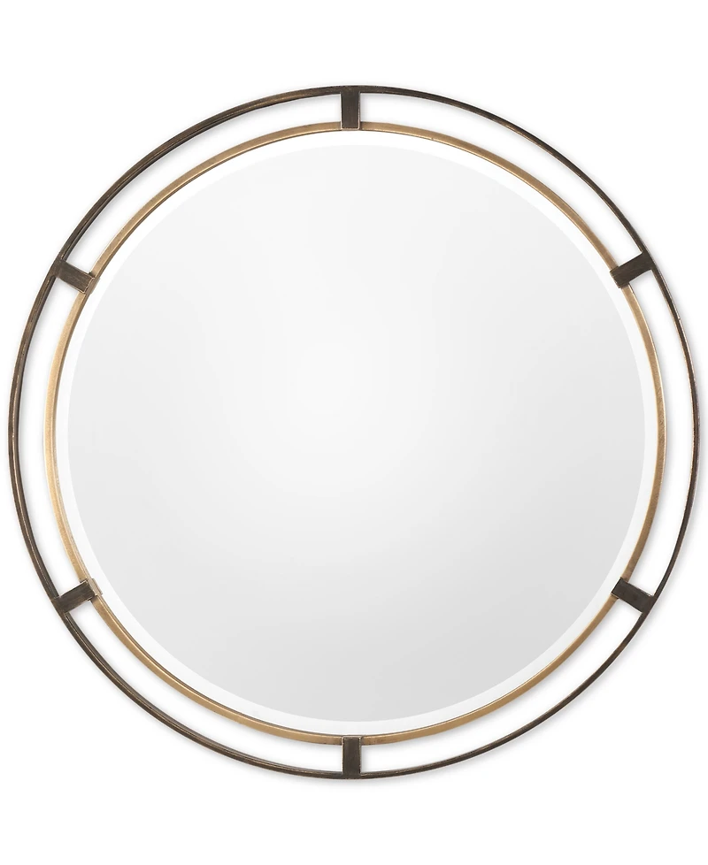 Uttermost Carrizo Bronze Round Mirror
