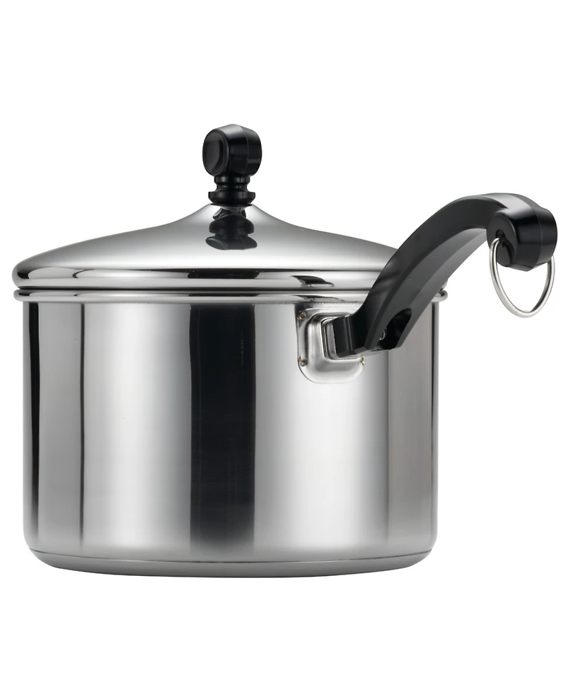 Farberware Classic Stainless Steel 3-Qt. Straining Saucepan & Lid