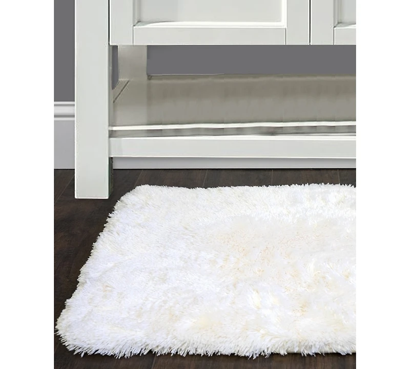 Popular Bath St. Lucia Faux-Fur Bath Rug, 17" x 24"