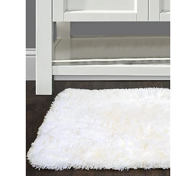 Popular Bath St. Lucia Faux-Fur Bath Rug, 17" x 24"