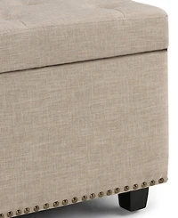 Hayes Fabric Storage Ottoman